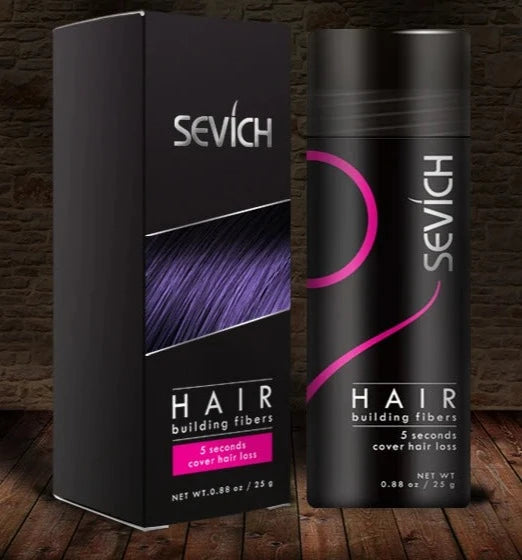 Hair building fibers and its box for instantly thicker and fuller hair