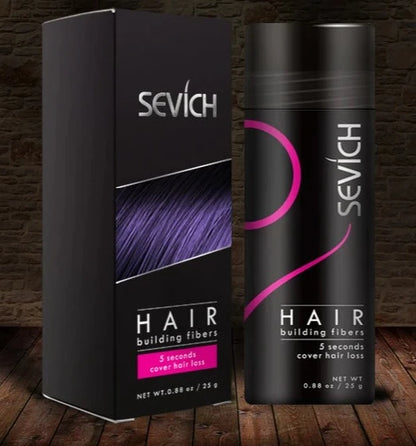 Hair building fibers and its box for instantly thicker and fuller hair